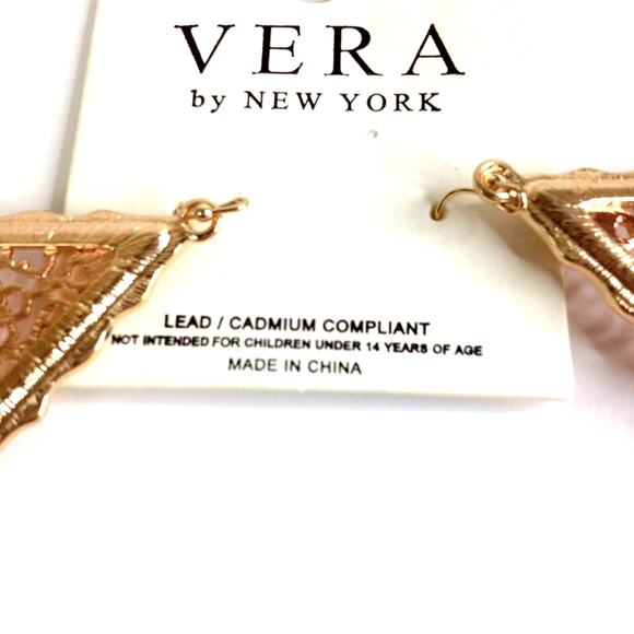 VERA Of New York Gold Tone Earrings - Picture 2 of 5